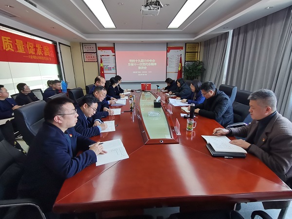 徽盐地产公司工会主席李芳到六安项目公司宣讲党的十九届六中全会及省十一次党代会精神